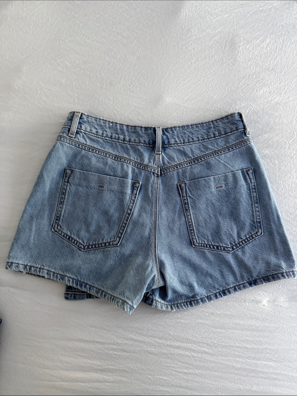 Zara Light Blue Denim Skort | Small - Picture 8 of 8